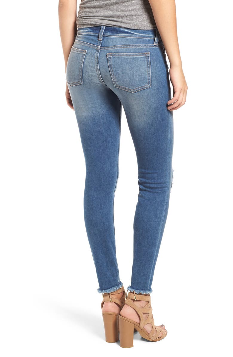 SP Black Destroyed Skinny Jeans, Alternate, color, 