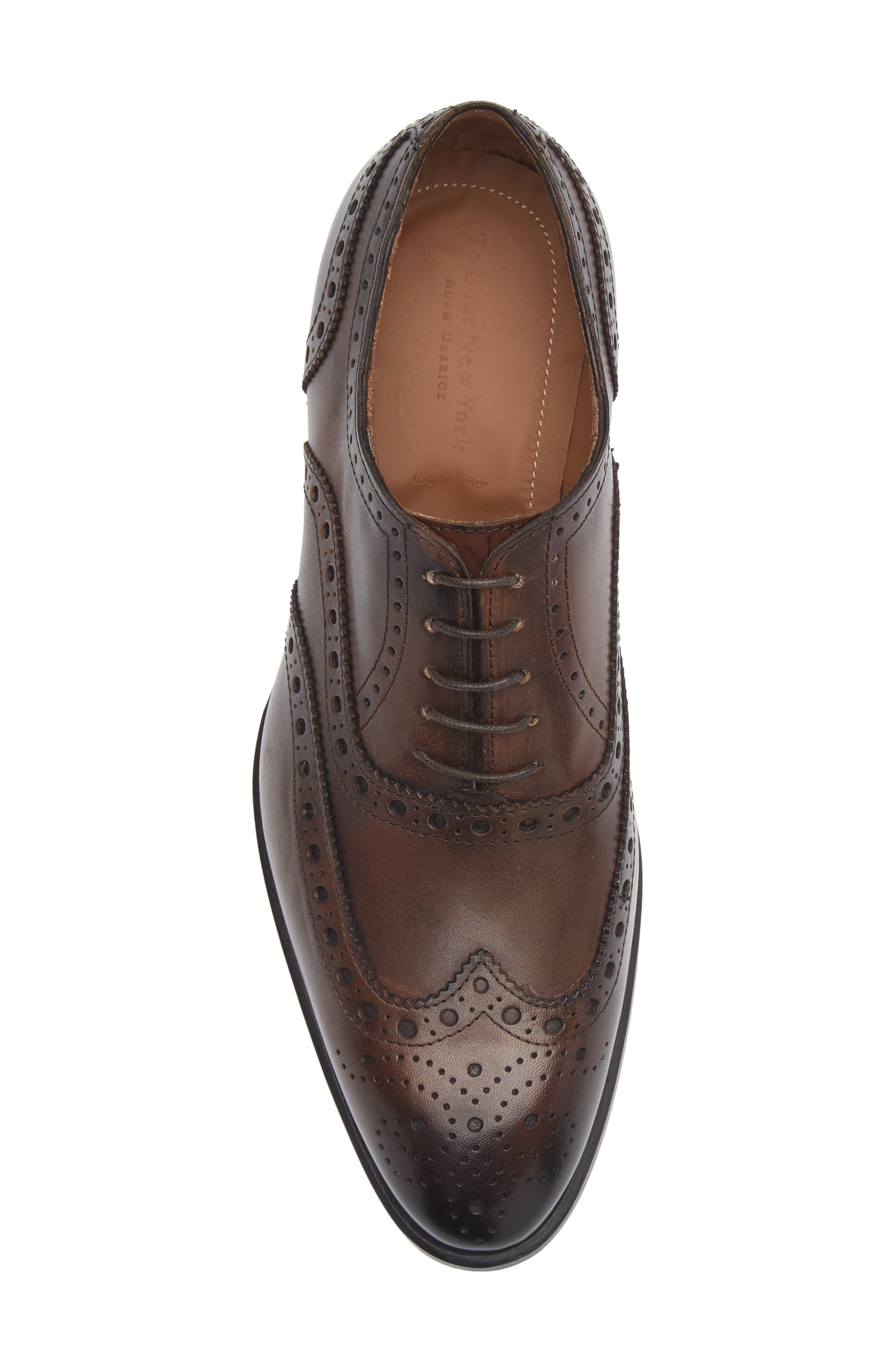 TO BOOT NEW YORK Angelo Brogue Wingtip Oxford, Alternate, color, Crust Paolo Moro