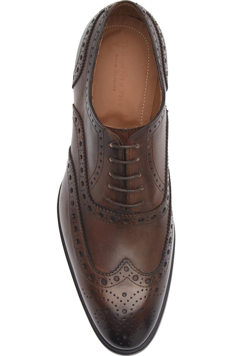 TO BOOT NEW YORK Angelo Brogue Wingtip Oxford, Alternate, color, Crust Paolo Moro