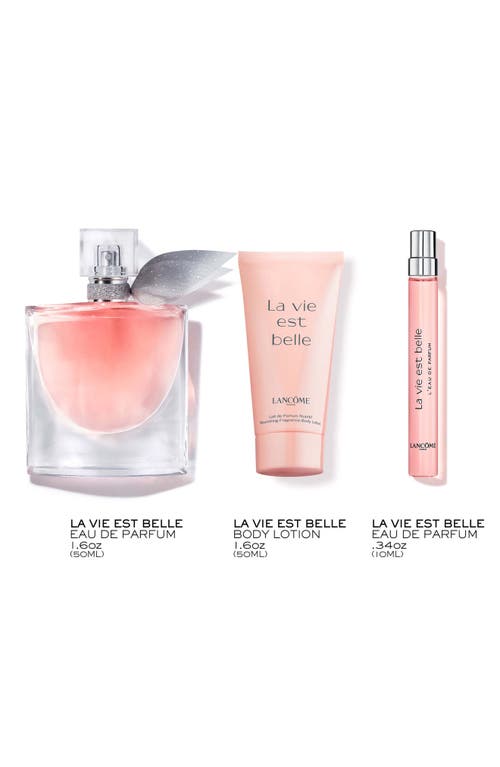 Lancôme La Vie Est Belle Eau De Parfum Refillable Spray Set $182 Value In Transparent