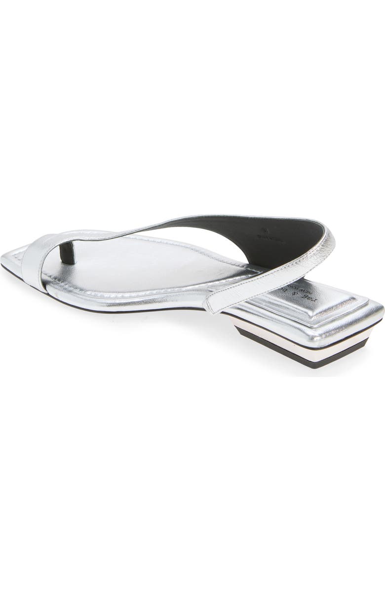rag & bone Live Flat Sandal, Alternate, color, Silver