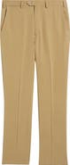 Emporio Armani Tan Flat Front Suit Pants