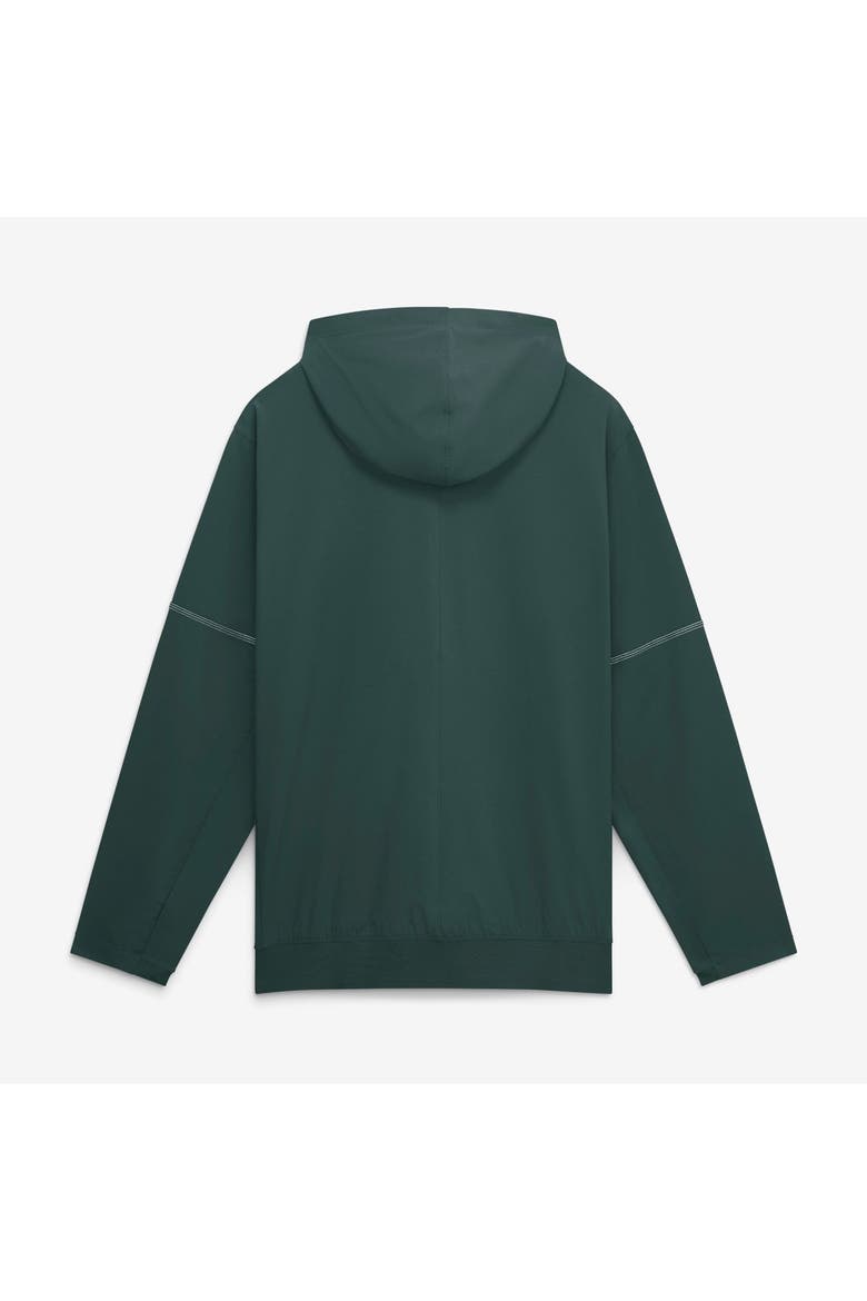 Men's Nike Green Michigan State Spartans 2026 Sideline Anorak Half-Zip Hooded Jacket, Alternate, color, Green