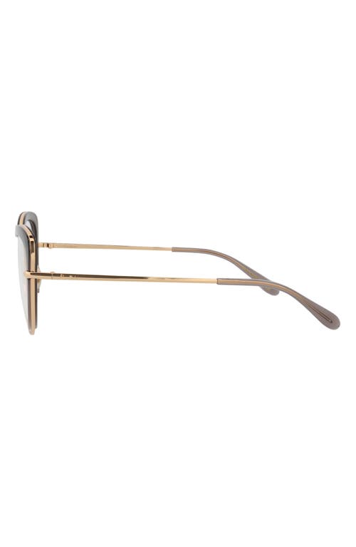 Pomellato 54mm Cat Eye Optical Glasses In Gray Gold Gold Transparent