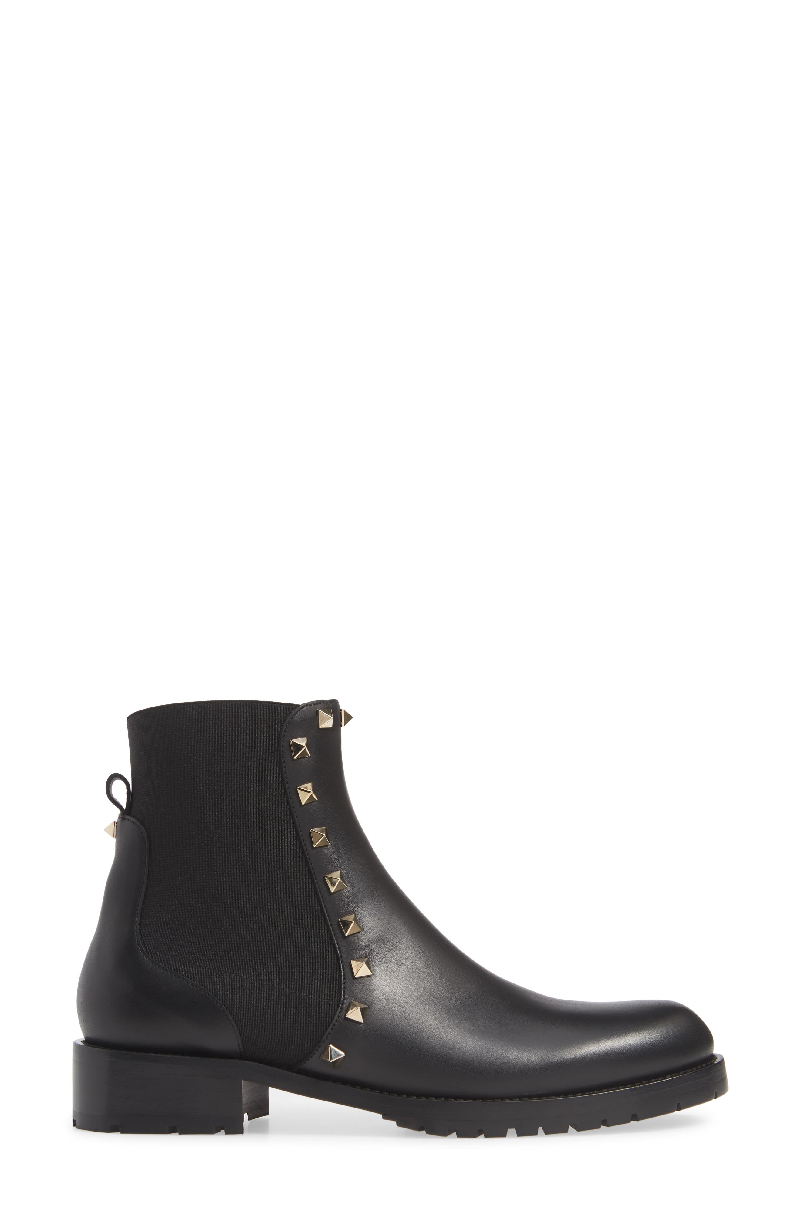 Valentino Garavani Beatle Rockstud Boot, Alternate, color, 