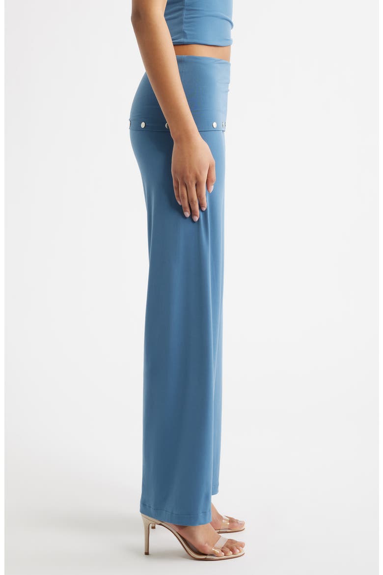 Liza Stud Detail Knit Pants, Alternate, color, BLUE