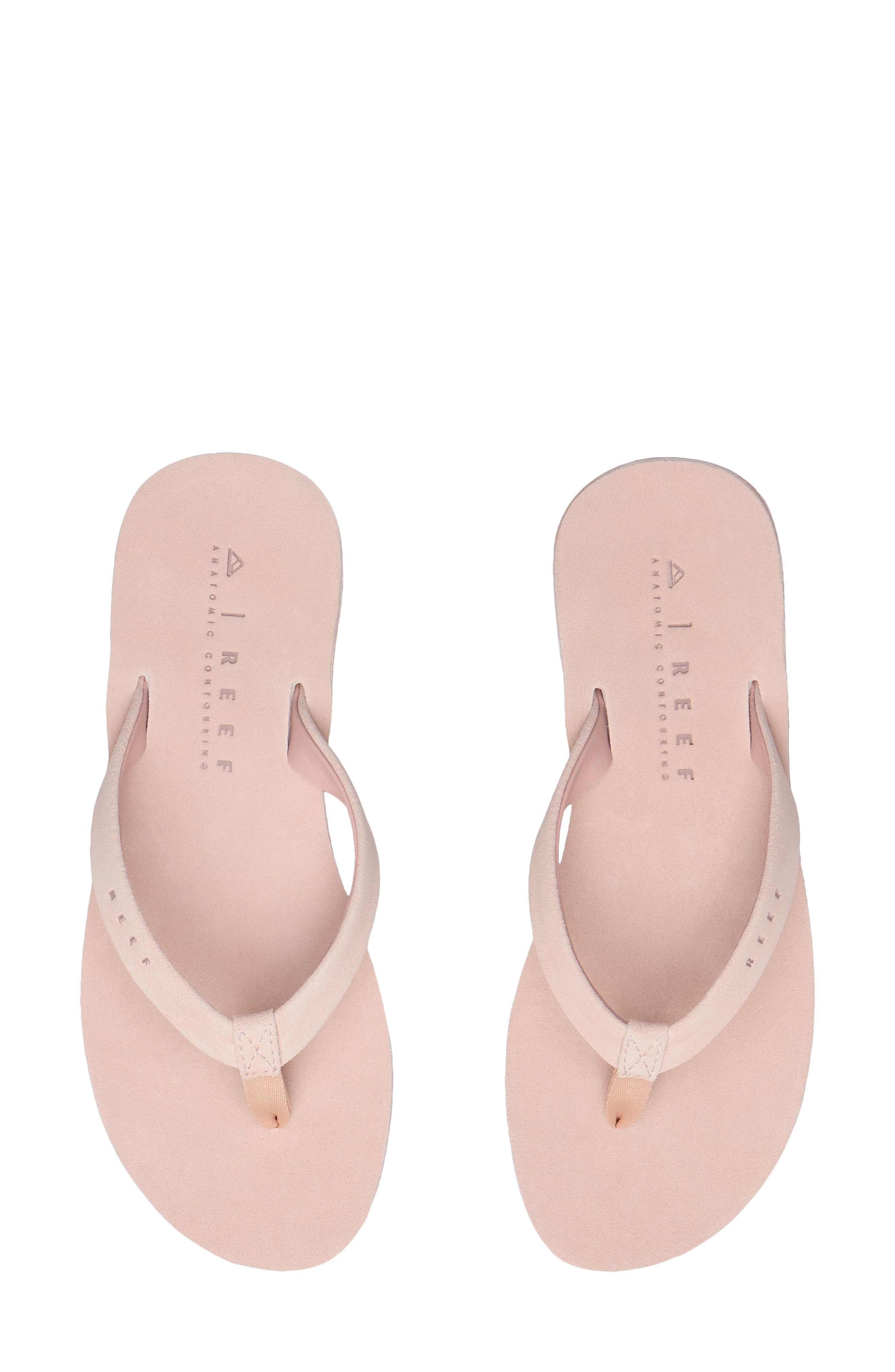 Reef Ojai Classic Slim Flip Flop Sandal, Alternate, color, Blush Suede