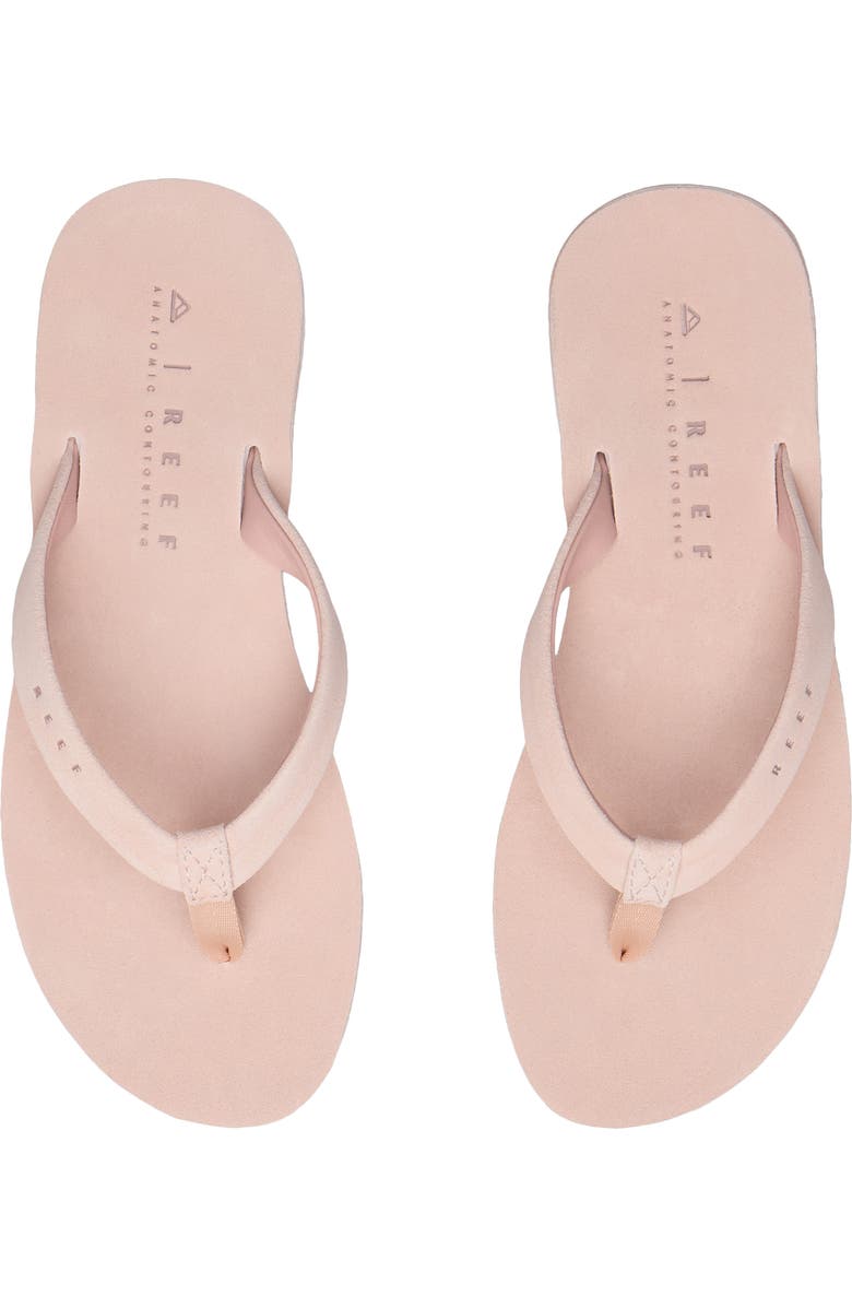 Reef Ojai Classic Slim Flip Flop Sandal, Alternate, color, Blush Suede