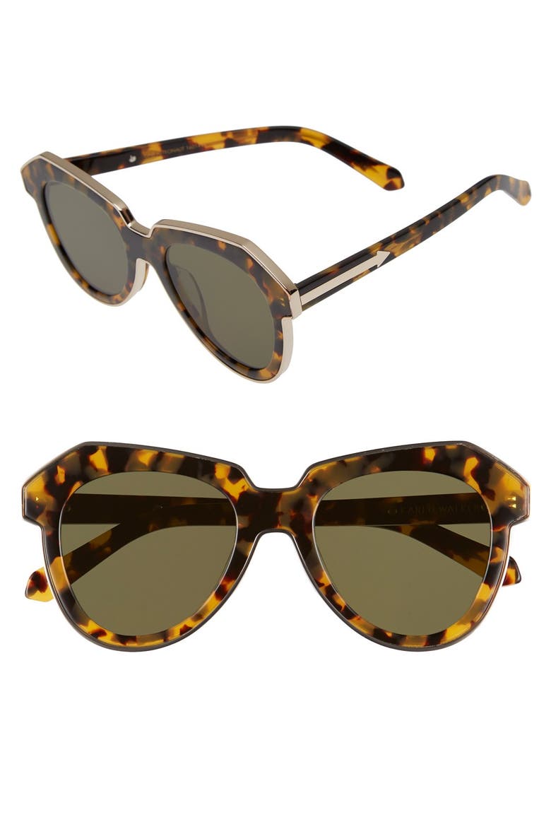 'One Astronaut - Arrowed by Karen' 49mm Sunglasses, Main, color, CRAZY TORT/ GOLD
