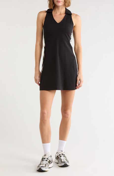 Side Stripe Polo Tank Dress