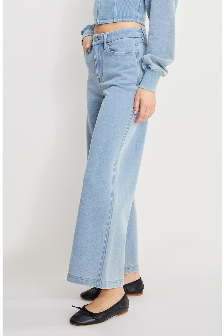 Jeanius Good Skate High Waist Crop Wide Leg Jeans, Alternate, color, INDIGO1157