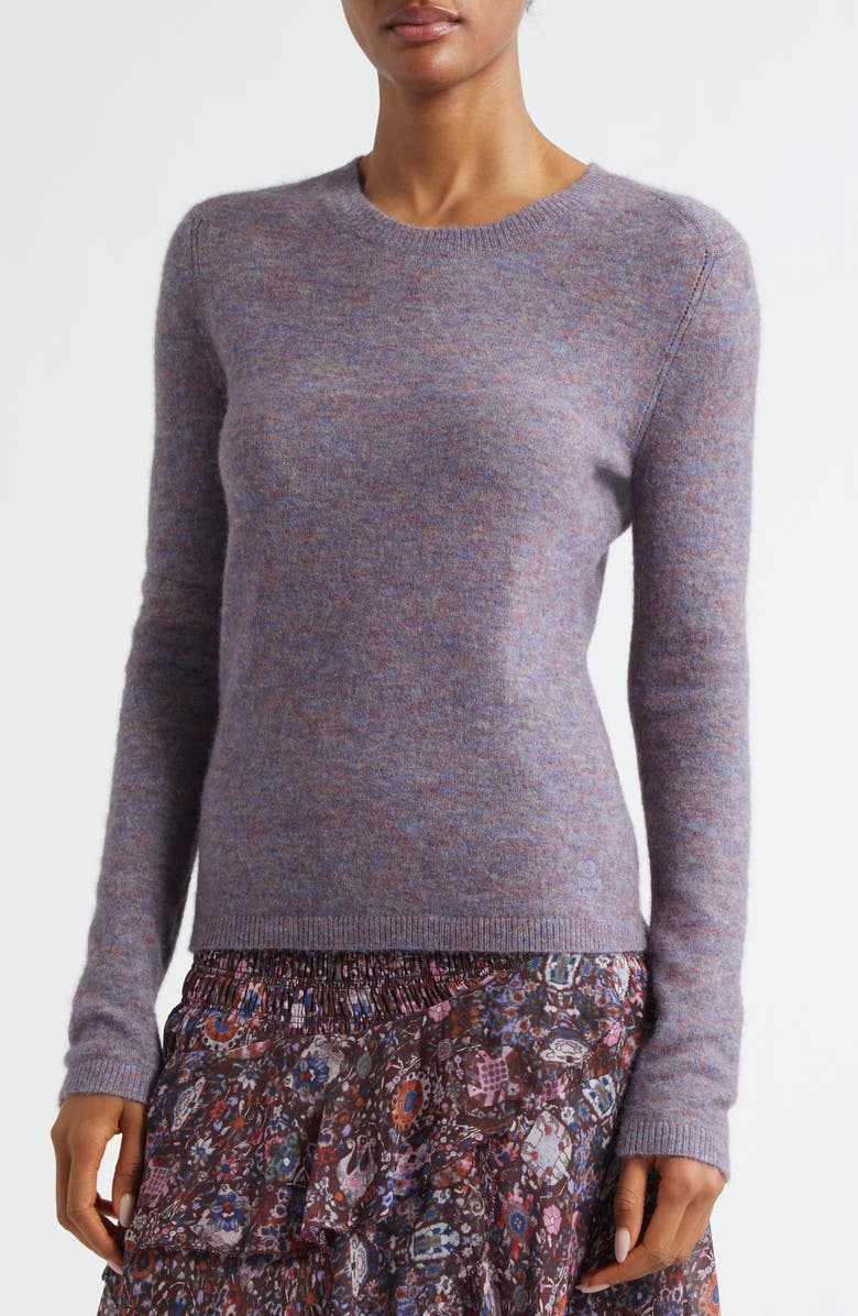 Isabel Marant Étoile Obiray Baby Alpaca Blend Crewneck Sweater, Alternate, color, Multicolor/ Blue