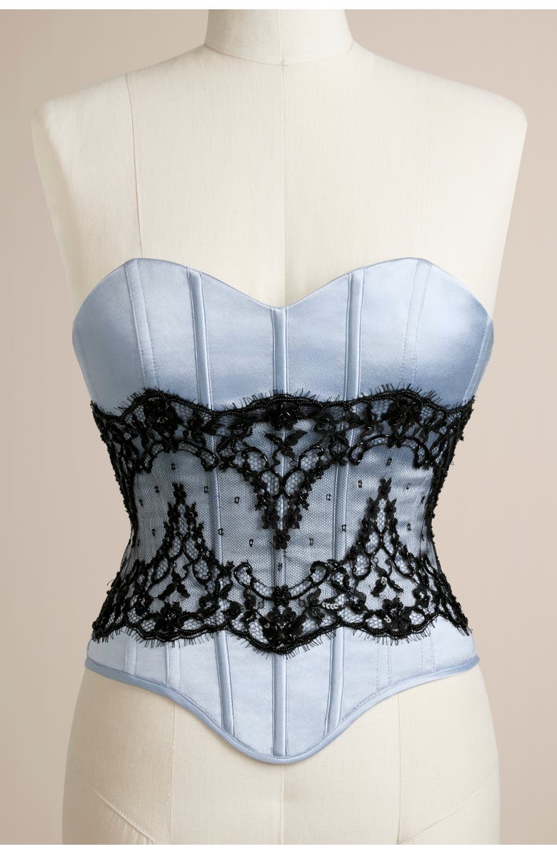 Scarlett Gasque Eclipse Corset, Alternate, color, Ice Melt Blue