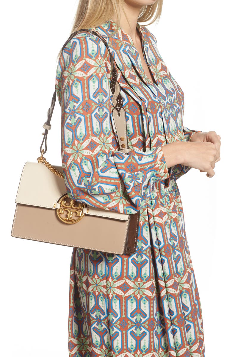 Tory Burch Miller Colorblock Leather Flap Shoulder Bag, Alternate, color,