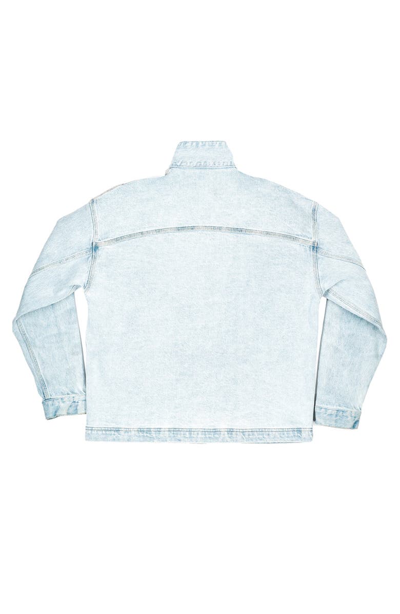 ARIKO Denim Jacket, Alternate, color, Bleached Indigo