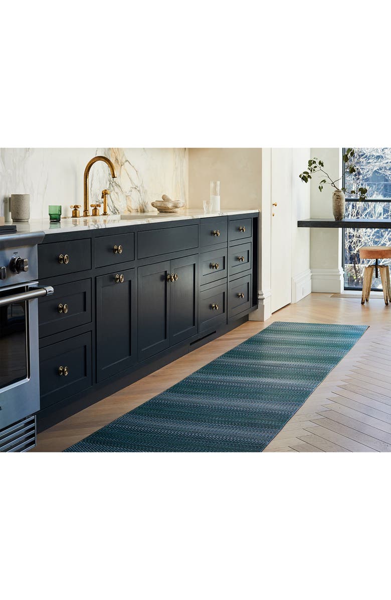 Chilewich Quill Herringbone Indoor/Outdoor Floor Mat, Alternate, color, Forest