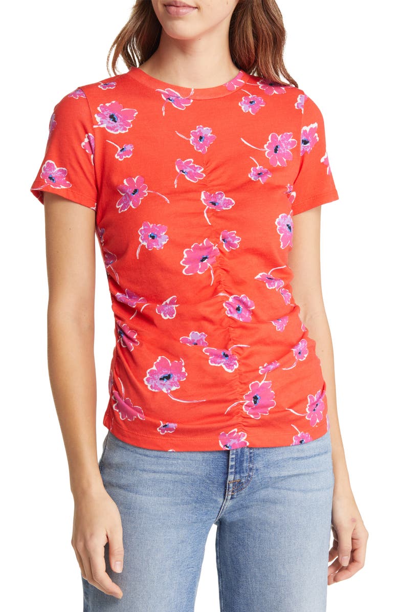 Sanctuary Hold Onto You Ruched T-Shirt, Main, color,