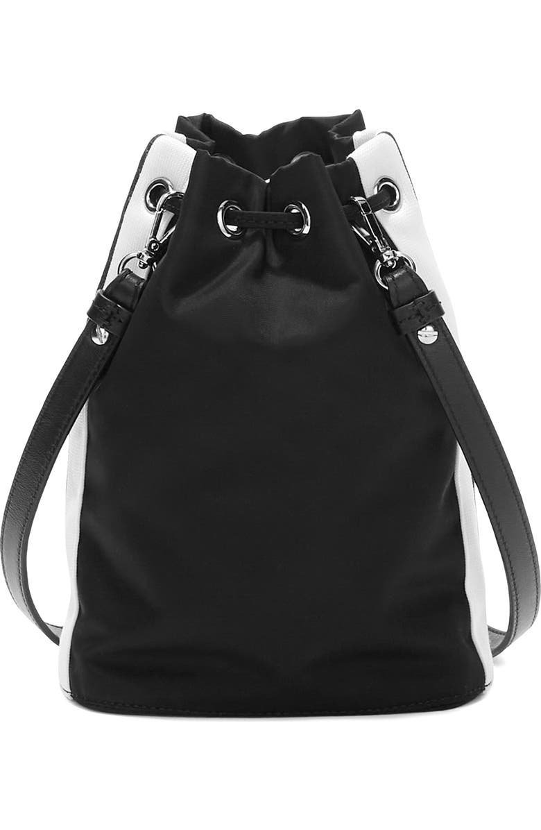 Palm Angels Venice Track Drawstring Bucket Bag, Alternate, color,