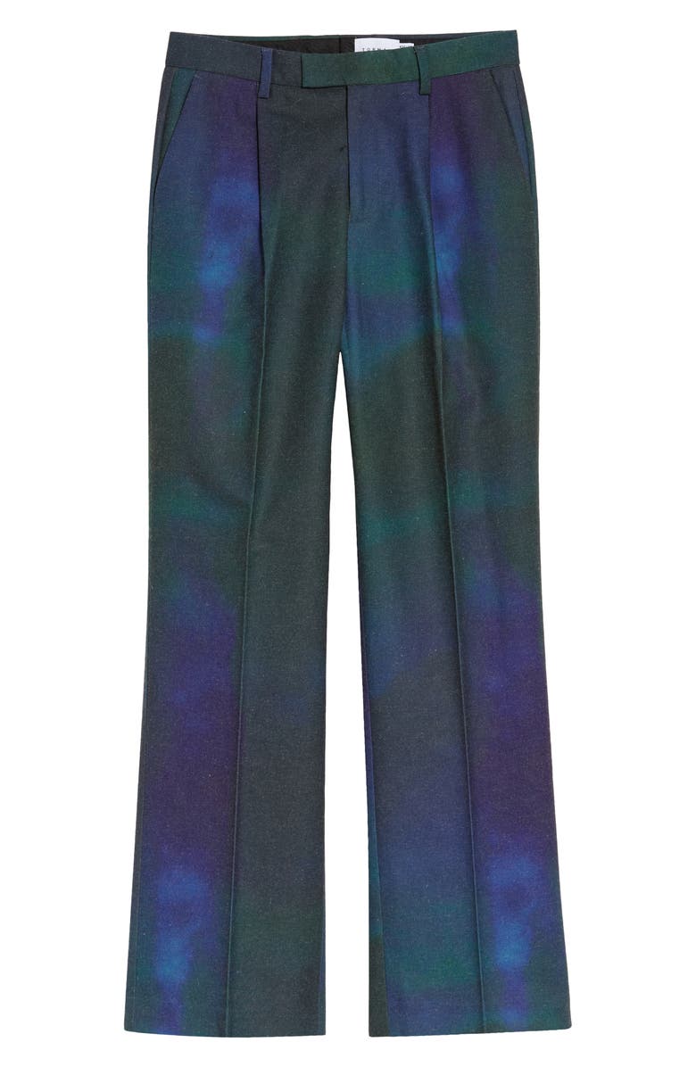 Topman Two-Tone Wide Leg Suit Trousers, Alternate, color,