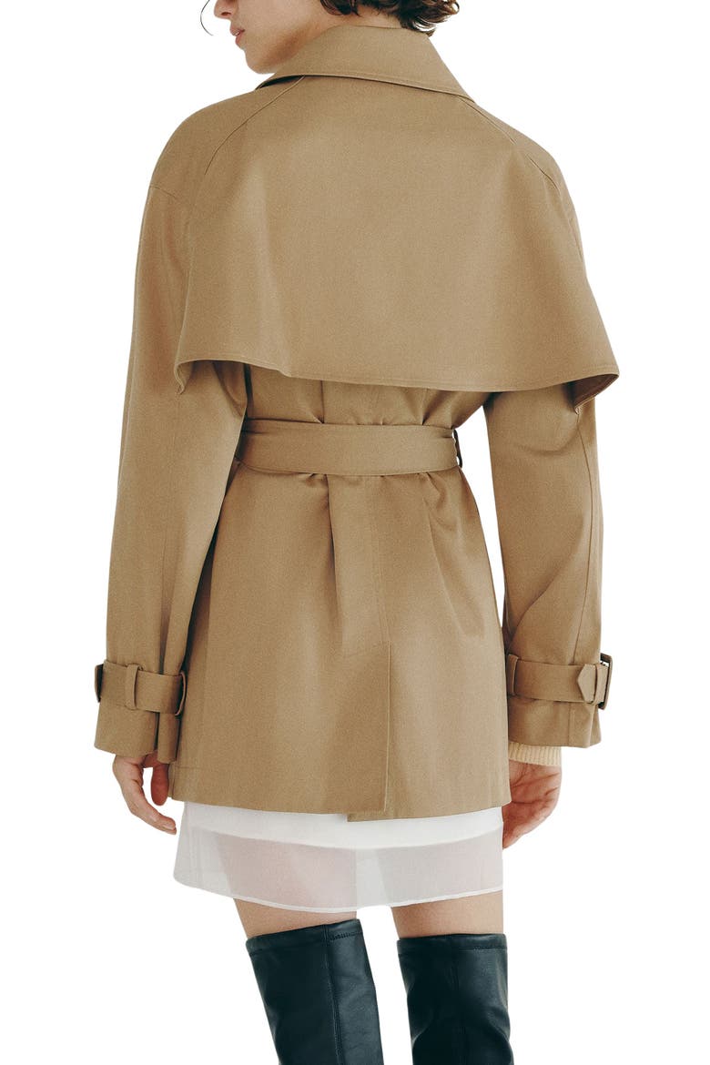 Spencer Trench Coat, Alternate, color, OAK