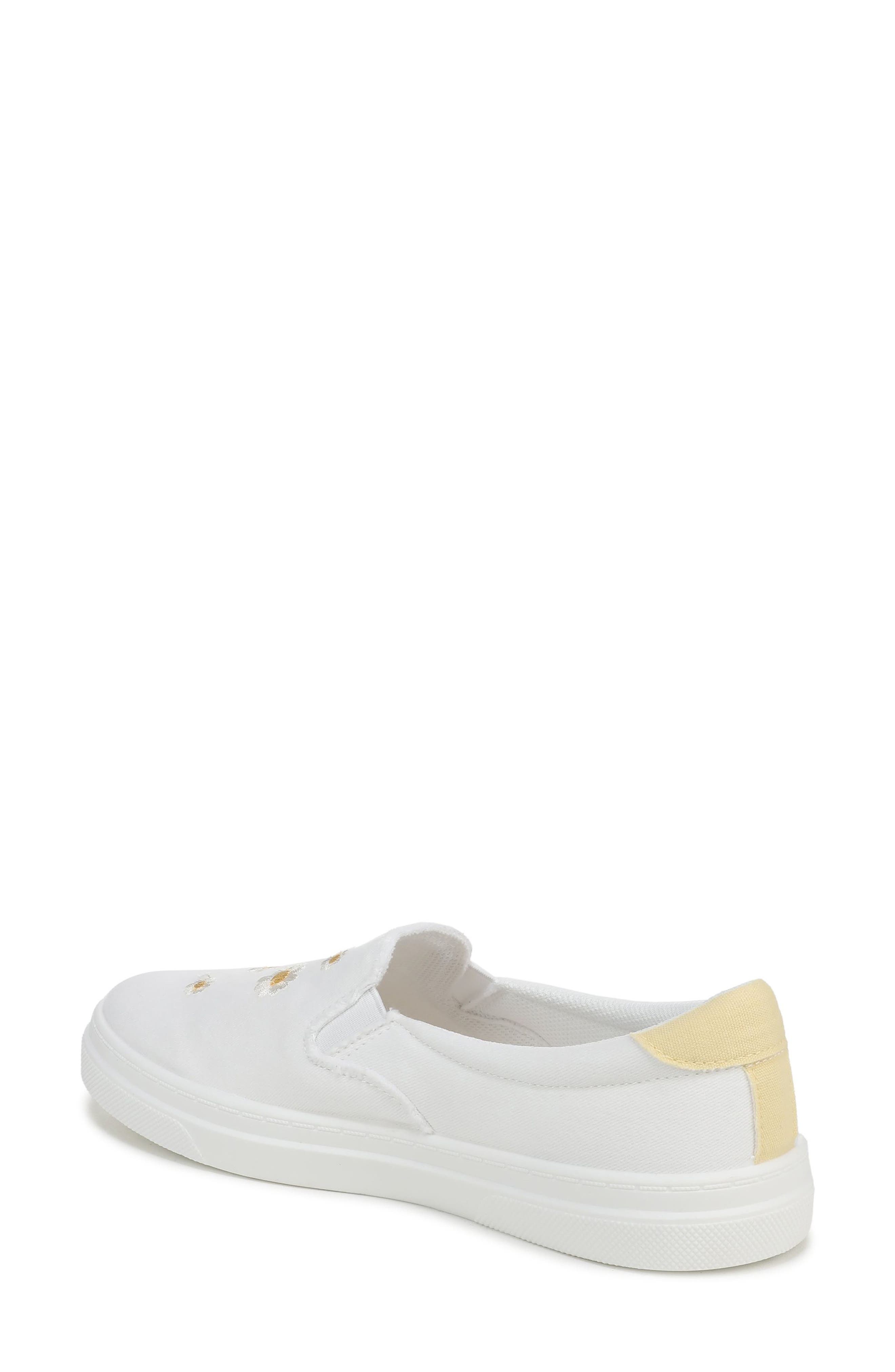 Blowfish Malibu Havasu Embroidered Slip-On Sneaker, Alternate, color, White Daisy Textile