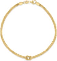 Bony Levy 14k Gold Triple Strand Knot Chain Bracelet