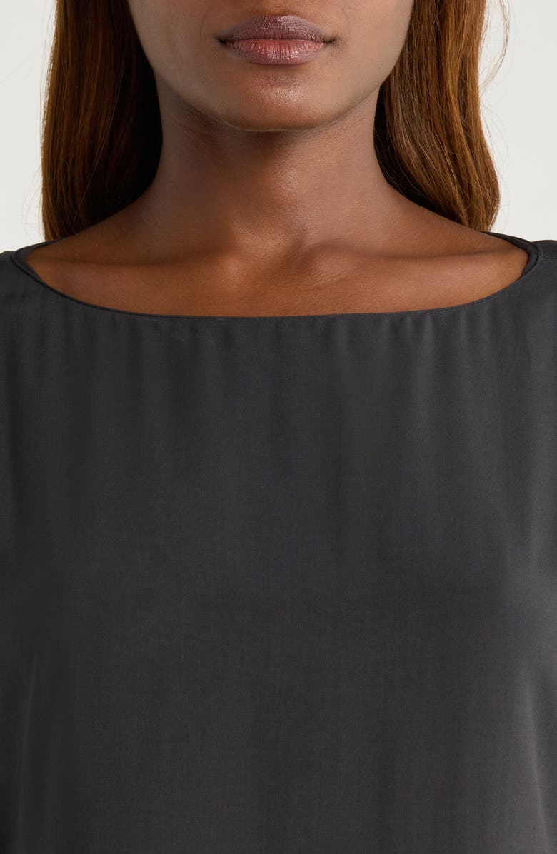 Natori Sleek Sleep Shirt, Alternate, color, Black