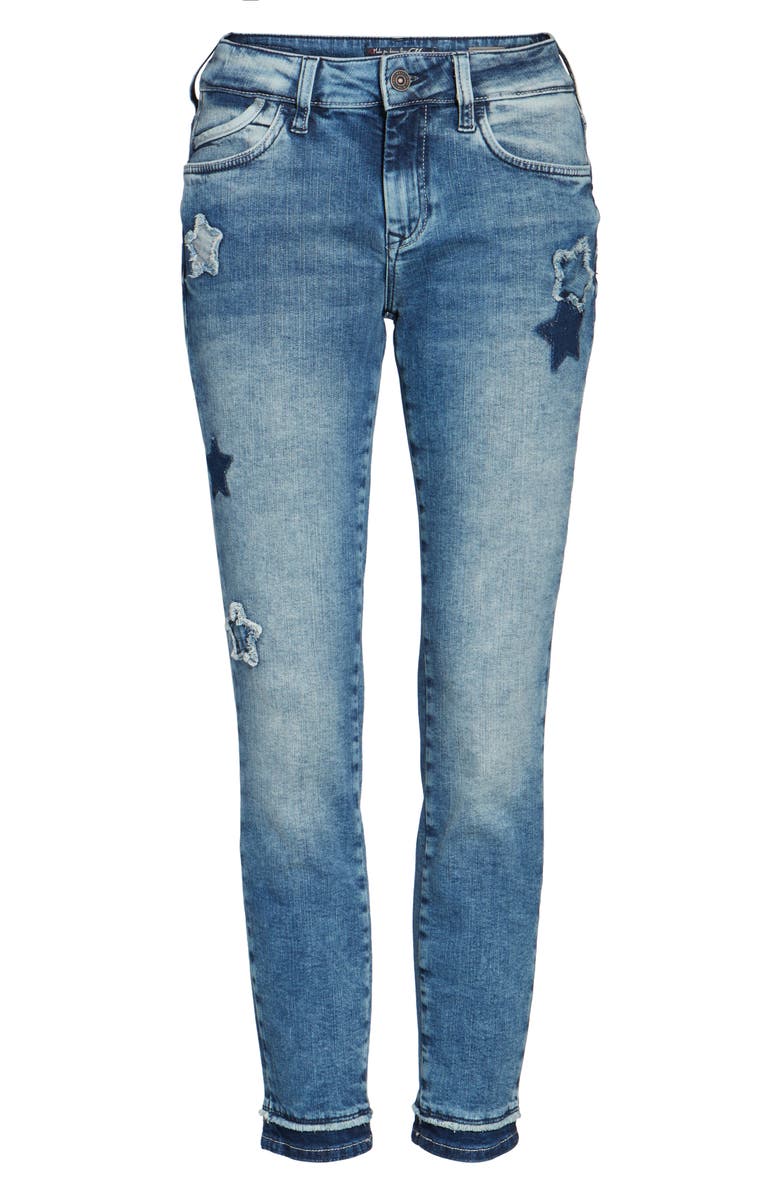 Mavi Jeans Adriana Super Skinny Ankle Jeans, Alternate, color, 