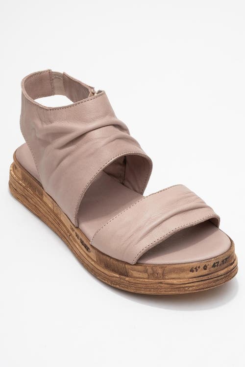Forever & Always Shoes Lunas Leather Side-zip Flat Heel Sandal In Brown