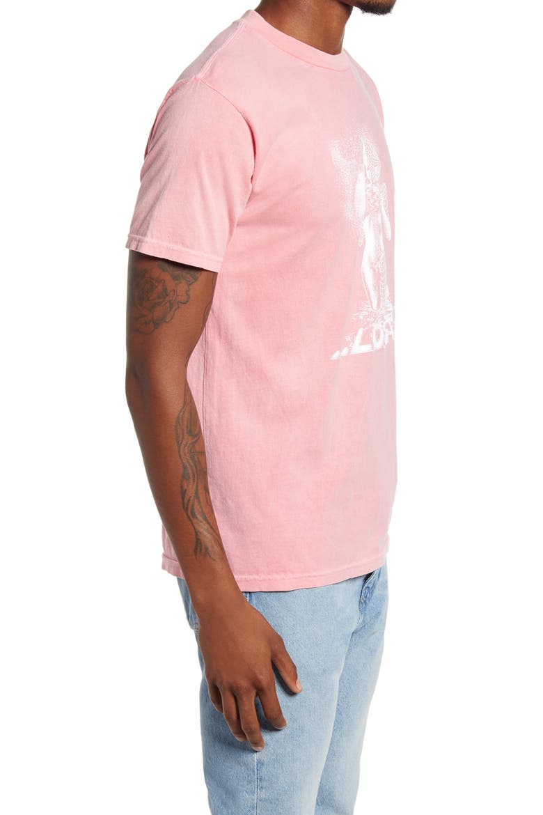Cyber Tropics Logo Graphic Tee, Alternate, color, CORAL