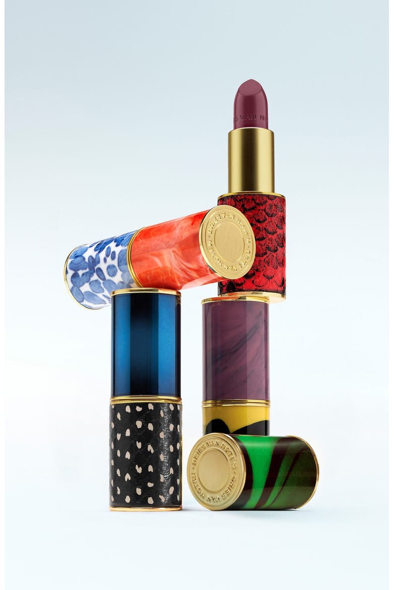 Refillable Lipstick Case, Alternate, color, POLKA DOT