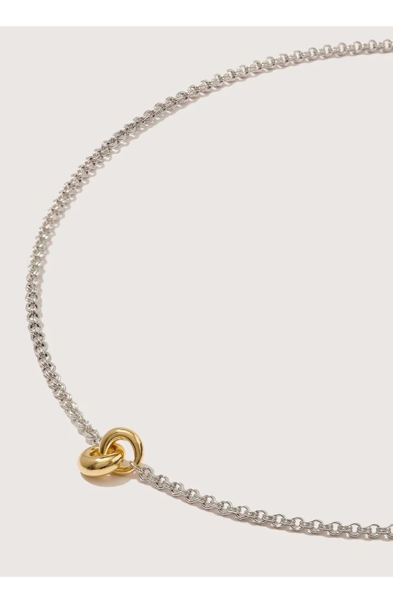 Otiumberg Mixed Metal Link Up Chain Necklace, Main, color, Mixed Metal