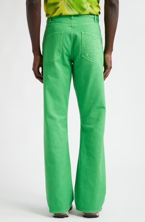 Stockholm Surfboard Club X Disney Kermit Embroidered Straight Leg Jeans In Kermit