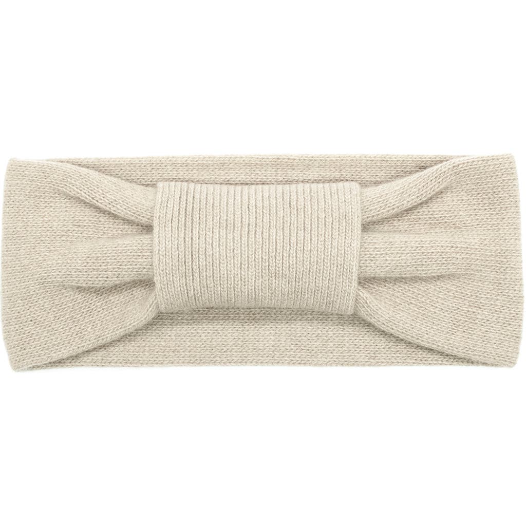 Portolano Cashmere Knot Headband In Neutral