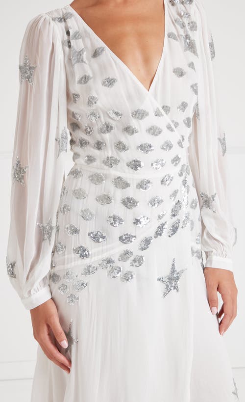 Temperley London Etoile Wrap Dress In White