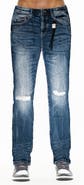 Cult of Individuality Rebel Distressed Straight Leg Jeans