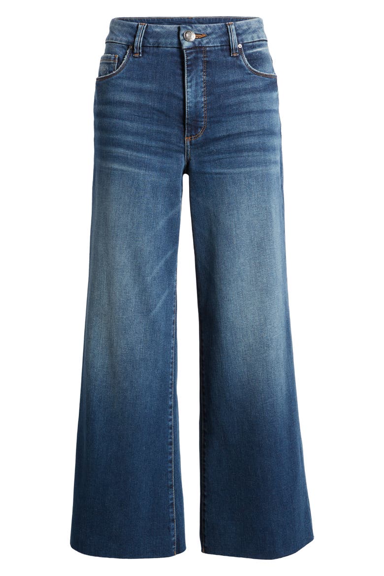 Meg Fab Ab Raw Hem Ankle Wide Leg Jeans, Alternate, color, DREAMER