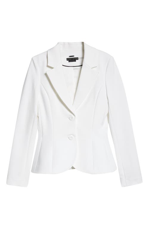 Alice And Olivia Esther Blazer Dress In Off White