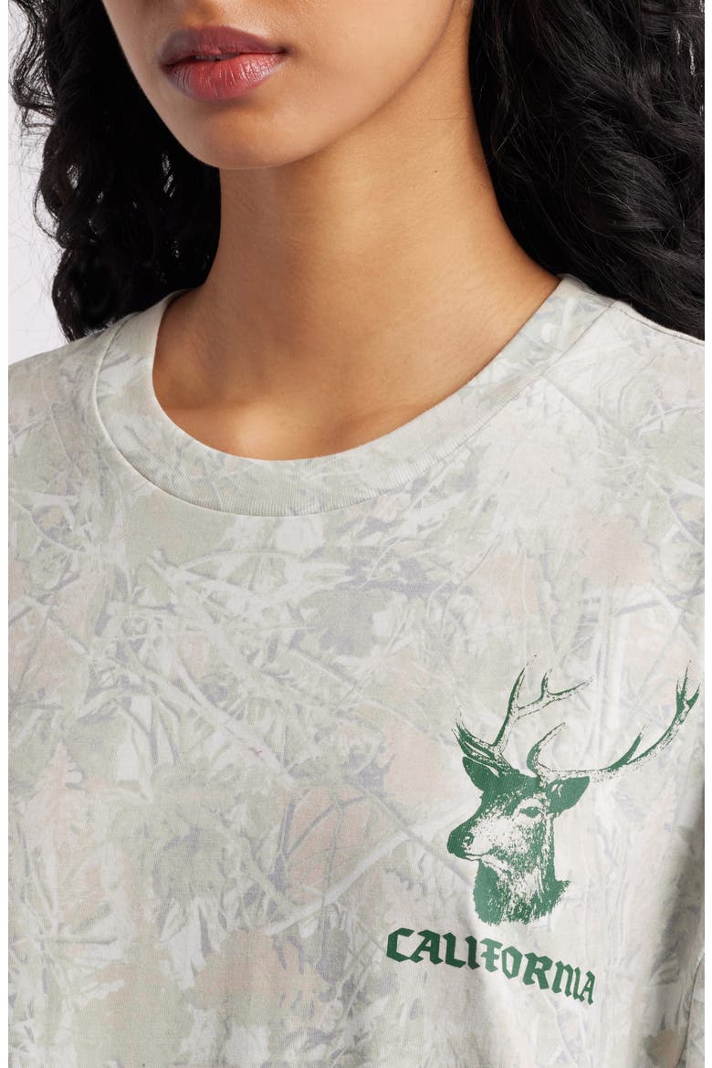 Big Bear Camp Camo Print Graphic T-Shirt, Alternate, color, LEAF CAMO