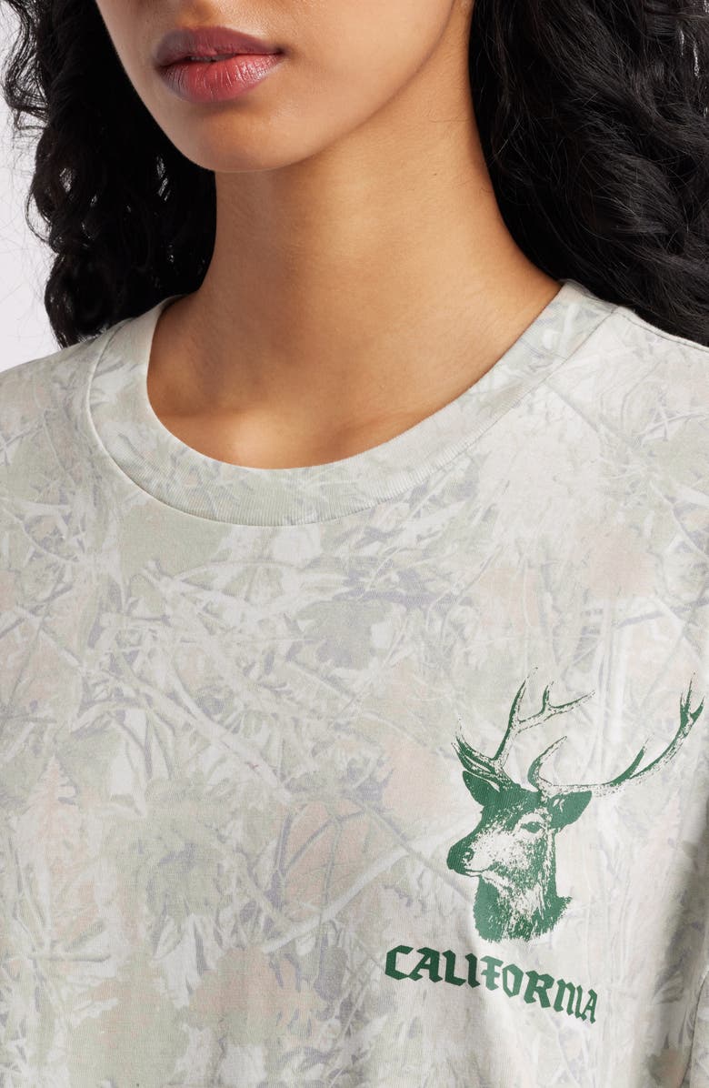 GOLDEN HOUR Big Bear Camp Camo Print Graphic T-Shirt, Alternate, color, Leaf Camo