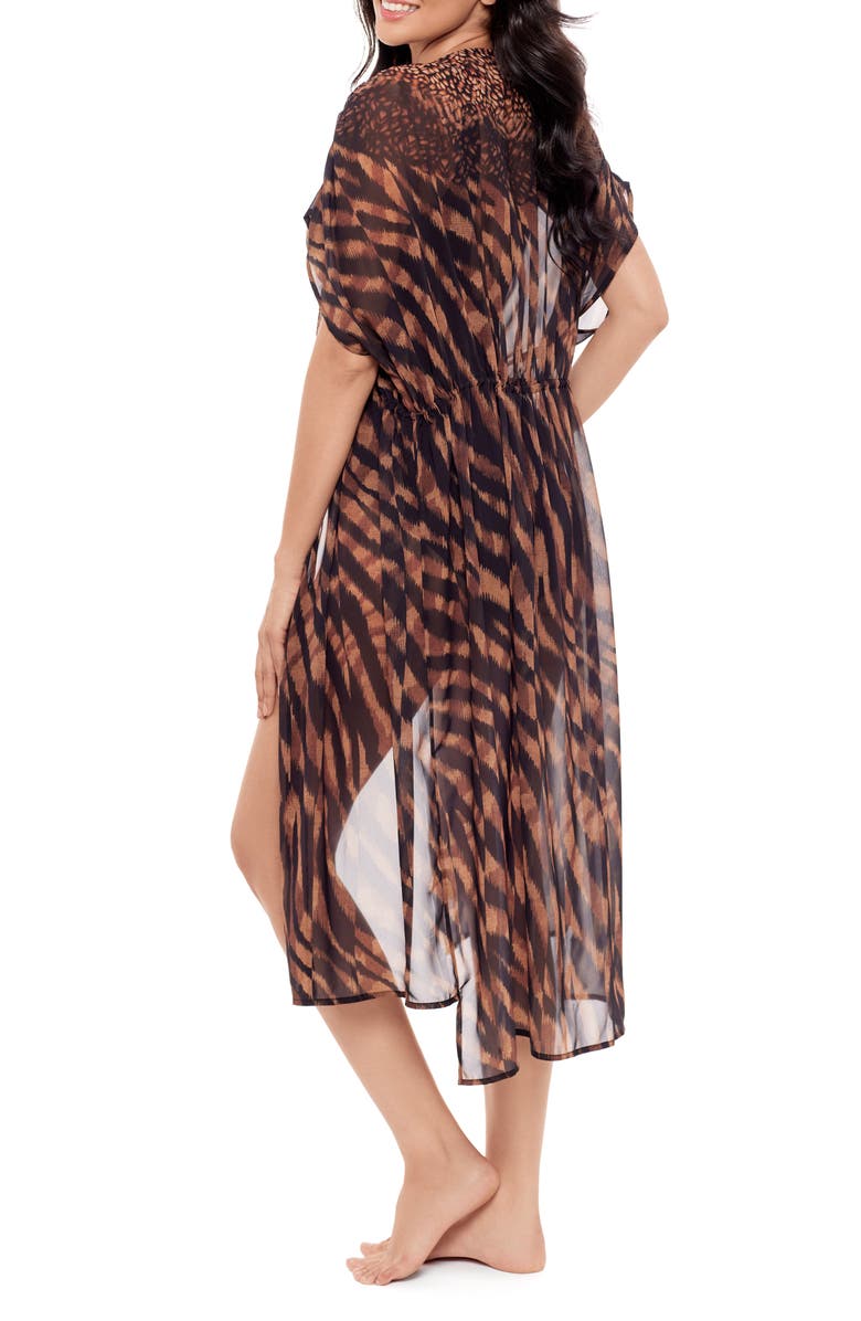 Miraclesuit<sup>®</sup> Raya de Safari Cover-Up, Alternate, color, Black/Brown