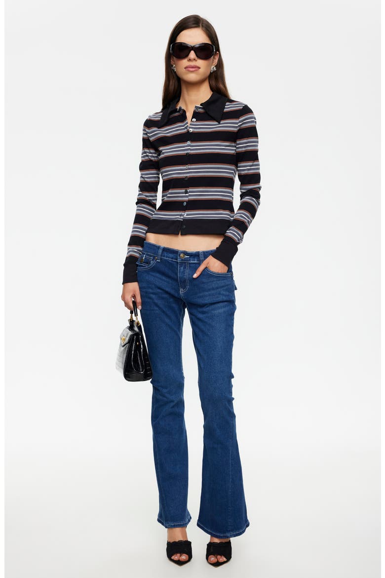 Bada Bing Stripe Jersey Cotton Sweater, Alternate, color, NOIR STRIPE