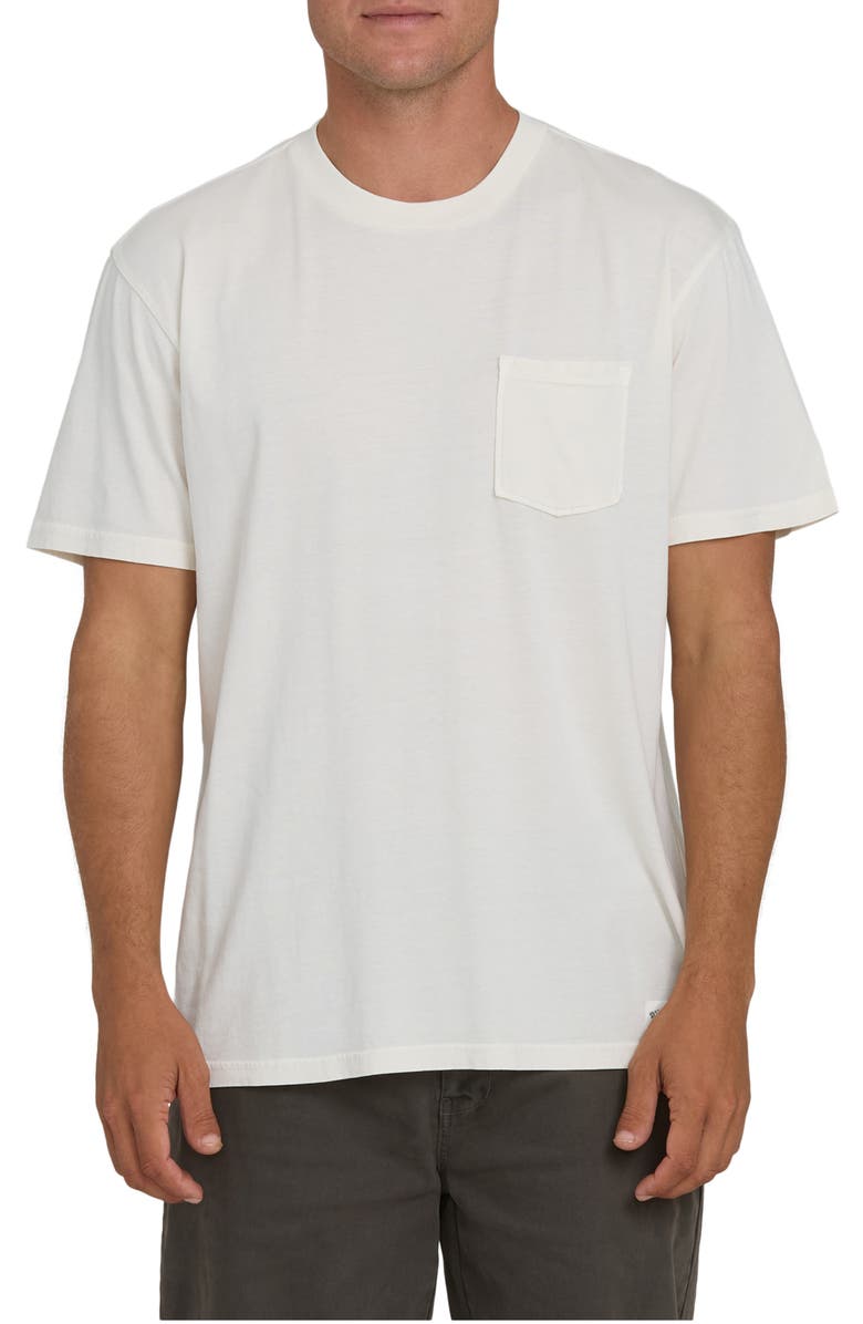 Billabong Essential Cotton Pocket T-Shirt, Main, color, Off White