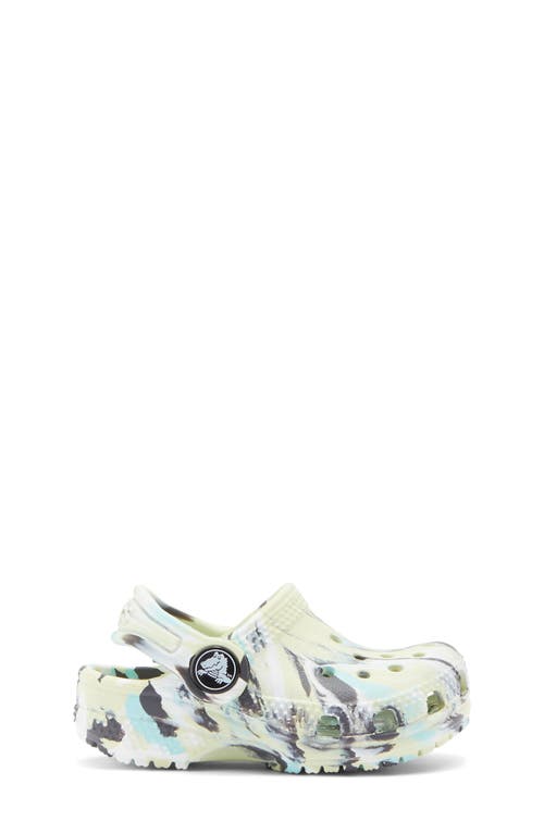 Crocs Kids' Classic Marbled Clog In Green