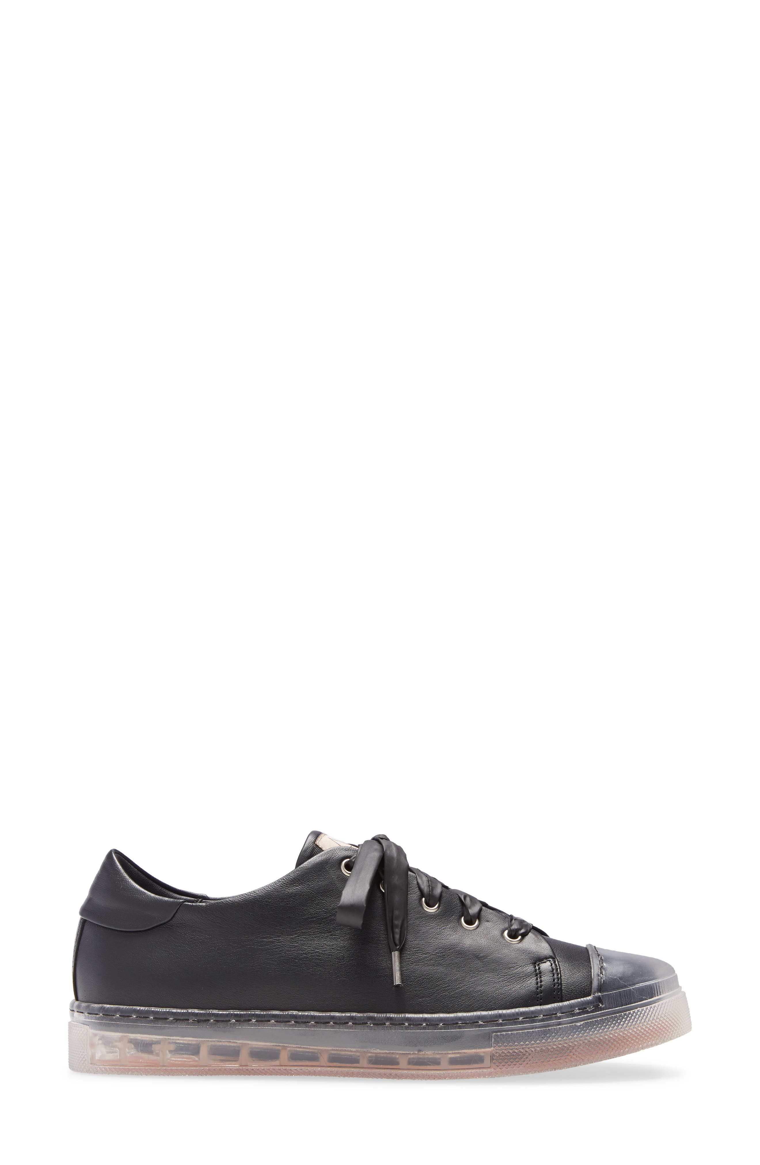 AGL Clear Sole Leather Sneaker, Alternate, color, 
