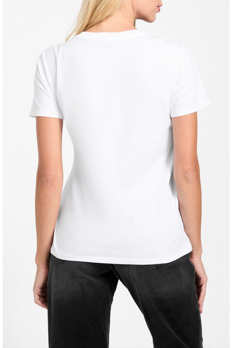 Embellished Tiger Face Organic Cotton T-Shirt, Alternate, color, WHITE