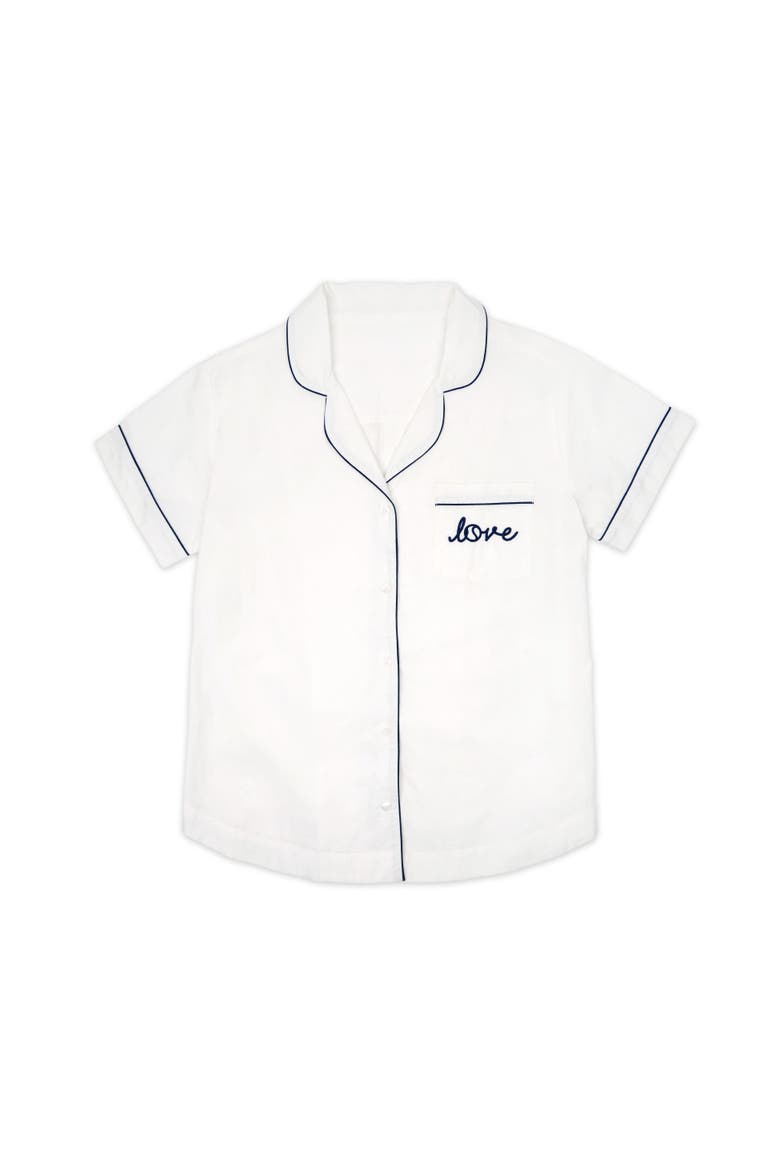 Short Pajama Set, Alternate, color, Love Stitched