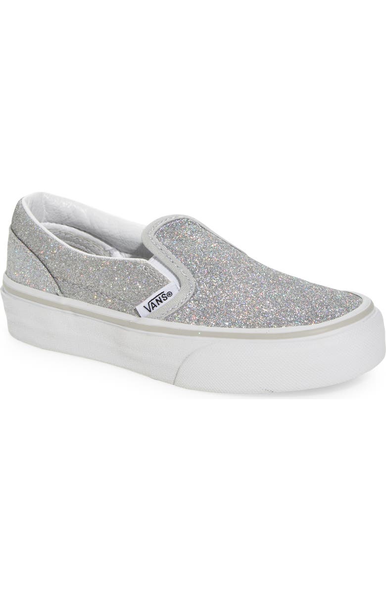 Vans Classic Slip-On Glitter Sneaker, Main, color,