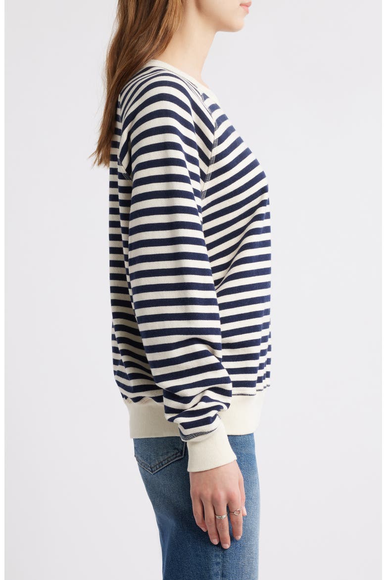 The College Sweatshirt, Alternate, color, NAVY SAILOR STRIPE