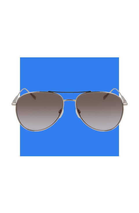 59mm Classic Aviator Gradient Sunglasses